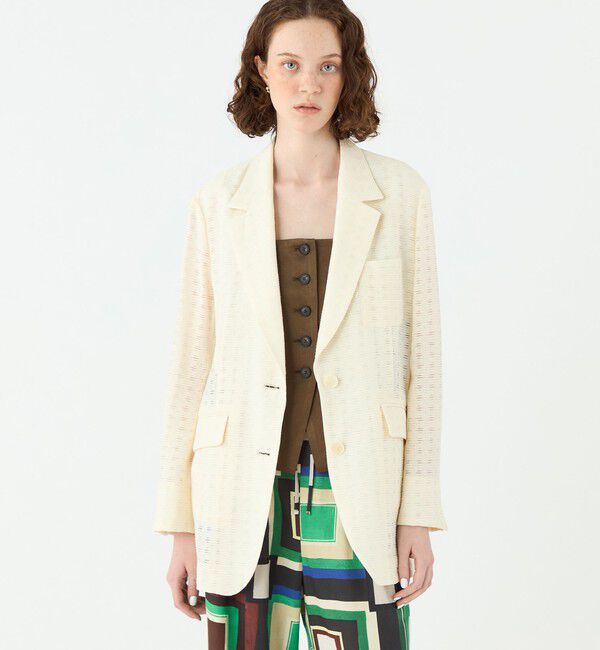 Ballsey「シアーオーバル テーラードジャケット」|テーラードジャケット|