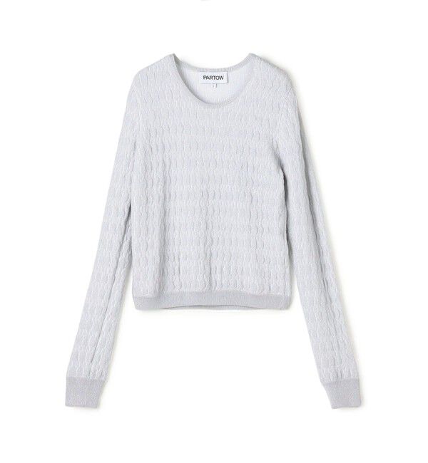 TOMORROWLAND BUYING WEAR「PARTOW ALBA SWEATER  クルーネックニット」|ニット・セーター|82 シルバー系