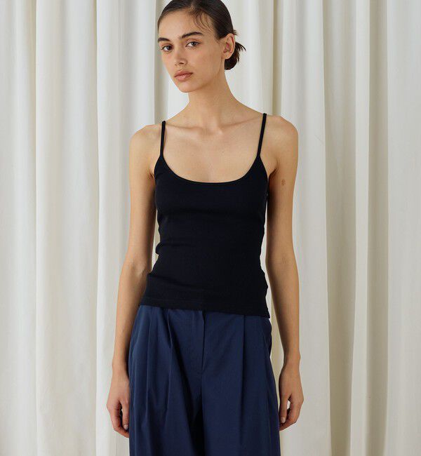 DES PRES「スモールライトリブ バックオープンキャミソール」|キャミソール|