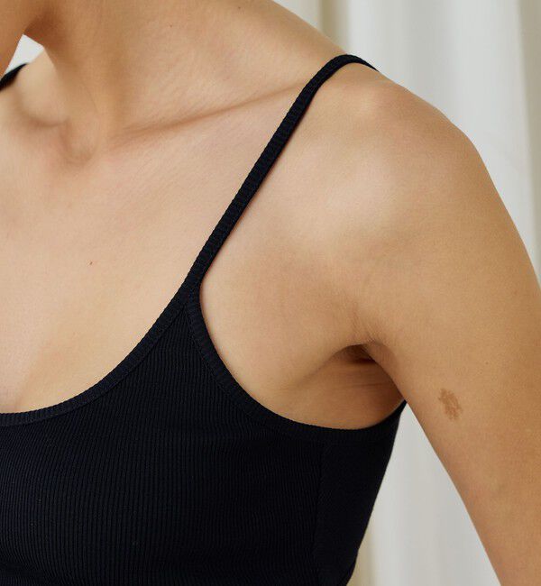 DES PRES「スモールライトリブ バックオープンキャミソール」|キャミソール|