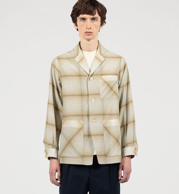 TOMORROWLAND MENS「【別注】PENDLETON コットンシルク トップスタージャケット」|テーラードジャケット|