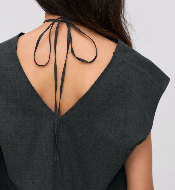 BACCA「ウールトロピカル ノースリーブブラウス」|シャツ・ブラウス|