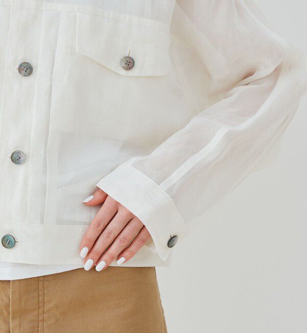 GALERIE VIE「コットンボイルワッシャー 2タックジャケット」|ブルゾン・スタジャン|