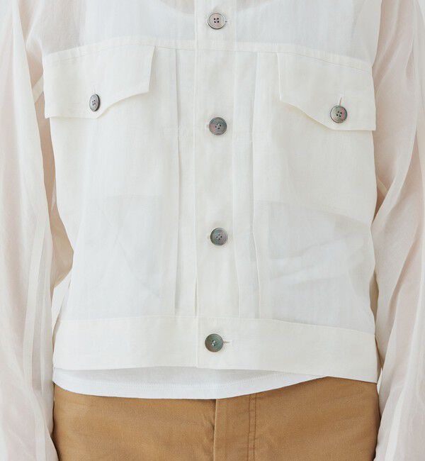 GALERIE VIE「コットンボイルワッシャー 2タックジャケット」|ブルゾン・スタジャン|