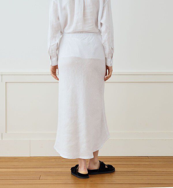 JAMES PERSE「ライトウェイトリネン ハイロースカート WKO5983」|フレア|