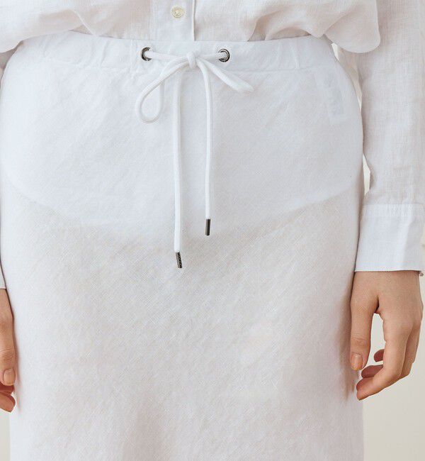 JAMES PERSE「ライトウェイトリネン ハイロースカート WKO5983」|フレア|