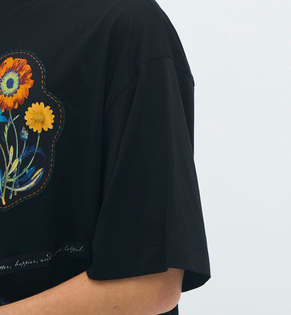 CABaN「CABaN スビンコットン FLOWERSモチーフTシャツ 」|Tシャツ・カットソー|