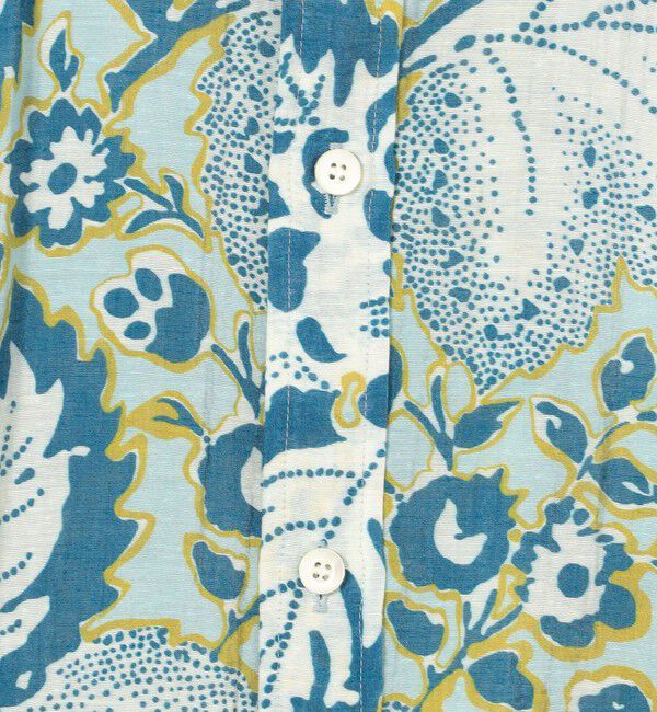 SOULEIADO「トリアセテートポリエステルリネンプリント レギュラーカラーシャツ」|シャツ・ブラウス|