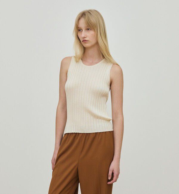 DES PRES「ドメスティックスパンシルク ノースリーブプルオーバー」|ニット・セーター|