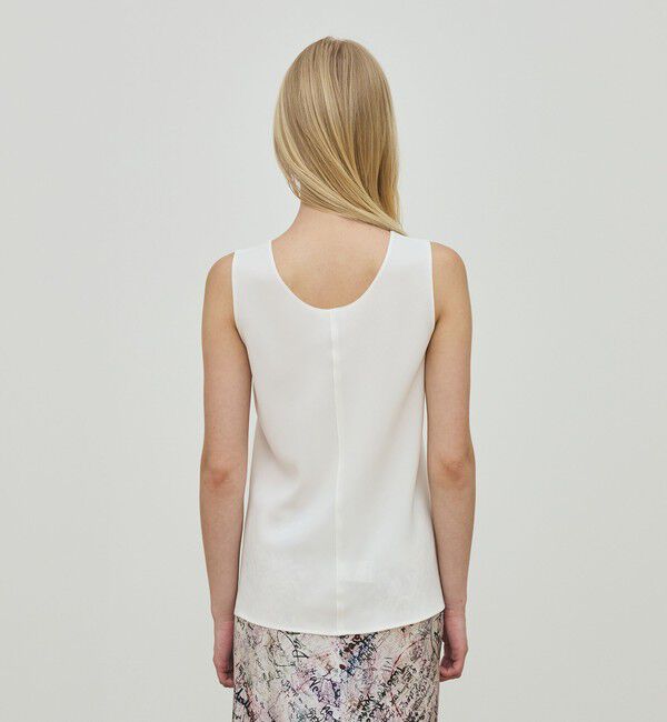 DES PRES「ライトダブルクロス ノースリーブトップス」|シャツ・ブラウス|