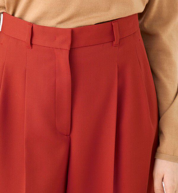 Ballsey「バラシアストレッチ 2タックワイドパンツ」|スラックス|