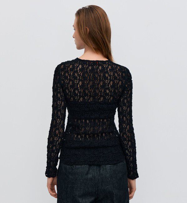 BACCA「ストレッチレース ロングスリーブプルオーバー」|Tシャツ・カットソー|