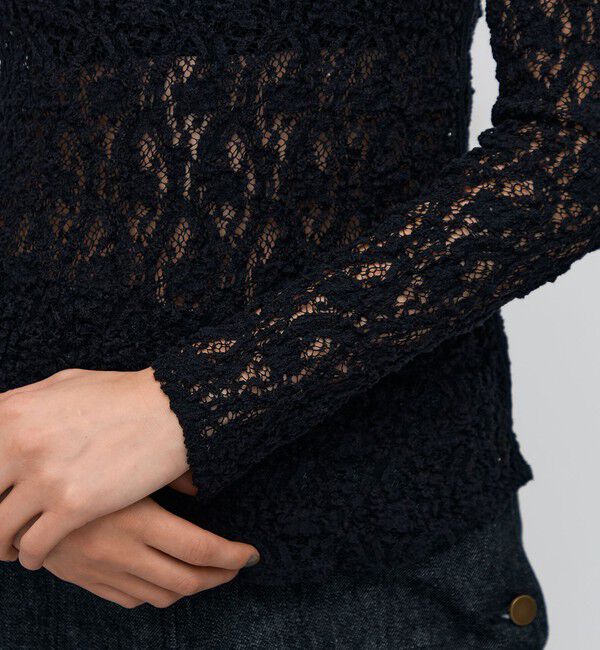 BACCA「ストレッチレース ロングスリーブプルオーバー」|Tシャツ・カットソー|
