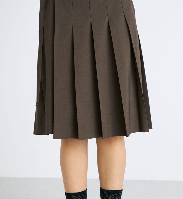 Edition「ウールライク ラッププリーツスカート」|スカート|