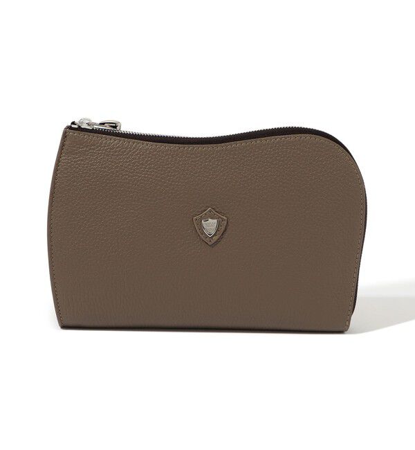 TOMORROWLAND GOODS「Chambord Sellier PETIT ANGERS シュリンクレザー クラッチバッグ LAGUN」|クラッチバッグ|55 トープ