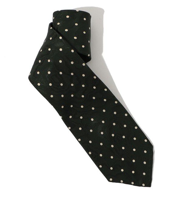TOMORROWLAND GOODS「TOMORROWLAND MADE IN ITALY シルクドットネクタイ」|ネクタイ・蝶ネクタイ|56 ダークグリーン系