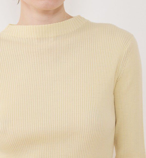 プルミエールウールリブ ボトルネックプルオーバー プルミエールウールリブ ボトルネックプルオーバー | GALERIE VIE