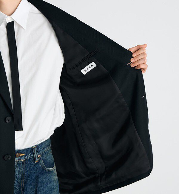 Edition「Super160's ウールギャバジャコット」|テーラードジャケット|