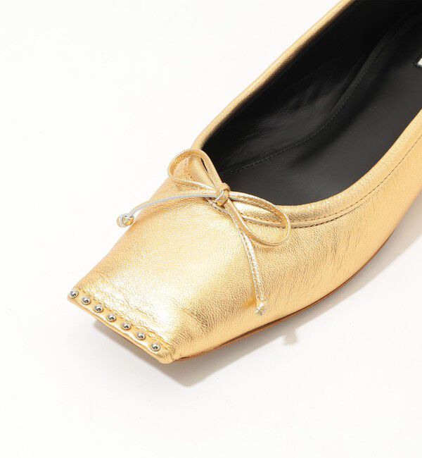 TOMORROWLAND GOODS「CHEMBUR SQ FLAT STUDS BALLET シューズ」|バレエシューズ|