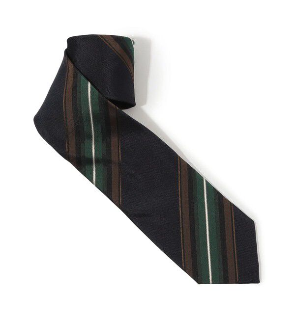 TOMORROWLAND GOODS「TOMORROWLAND シルクジャガード レジメンタルストライプネクタイ」|ネクタイ・蝶ネクタイ|68 ネイビー系