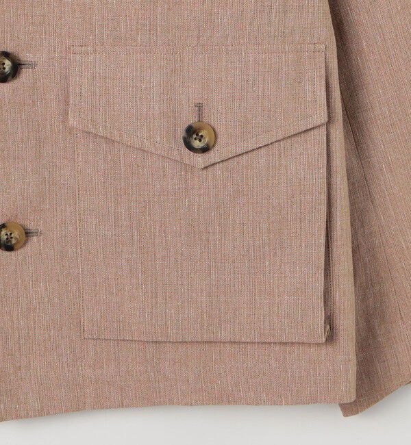 CABaN「コットンリネンスラブ 4ポケットカバーオールジャケット」|テーラードジャケット|