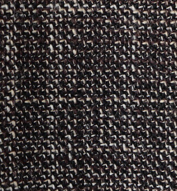 DES PRES「ウールリネンツイード クロップドジャケット」|ノーカラージャケット|