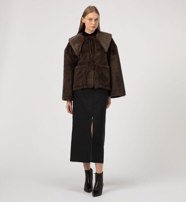 TOMORROWLAND GOODS「BY MALENE BIRGER JACQUIE フェイクファージャケット」|ブルゾン・スタジャン|