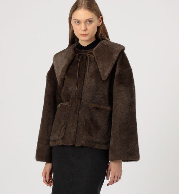 TOMORROWLAND GOODS「BY MALENE BIRGER JACQUIE フェイクファージャケット」|ブルゾン・スタジャン|