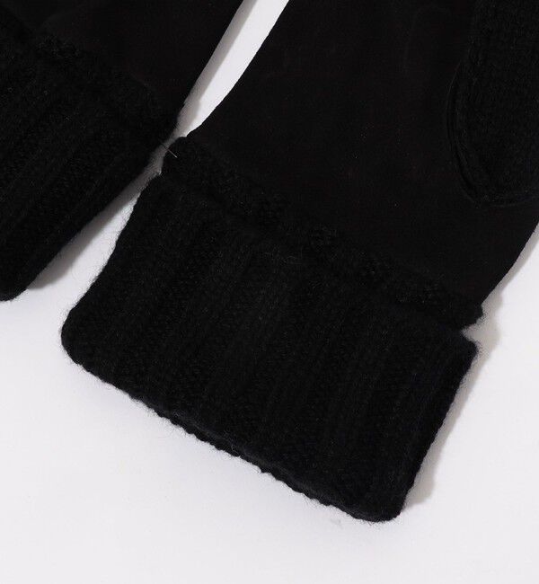 TOMORROWLAND GOODS「MAZZOLENI カシミヤニット&times;ラムスキンヌバックコンビグローブ」|手袋|