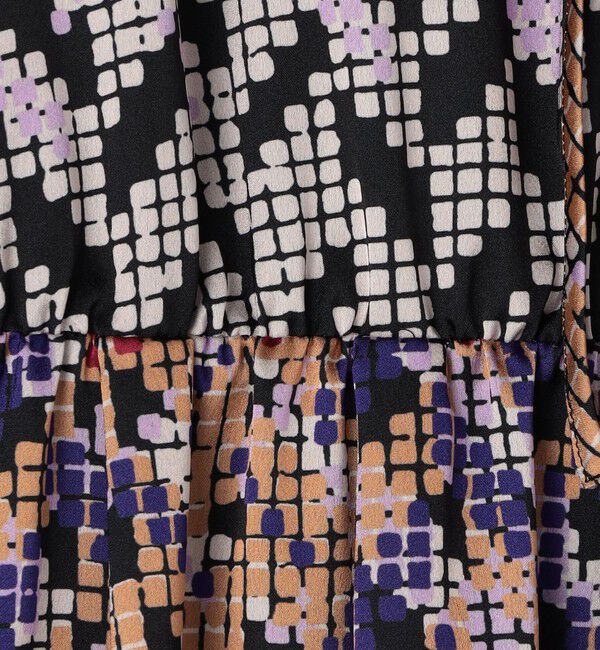 Ballsey「プリズムプリント ウエストギャザーワンピース」|ワンピース|