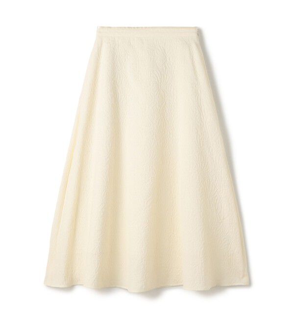 Ballsey「【WEB先行予約】アラベスクジャカード サーキュラースカート」|フレア|41 ライトベージュ