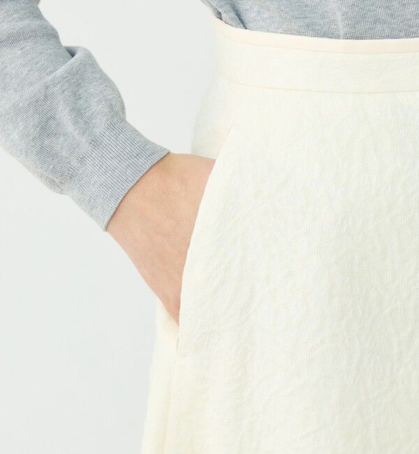 Ballsey「【WEB先行予約】アラベスクジャカード サーキュラースカート」|フレア|