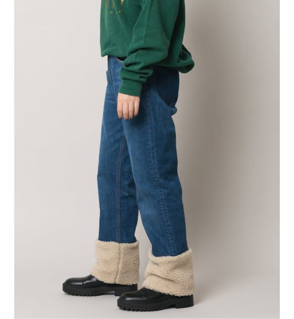  「ボアデニムパンツ」|デニム|