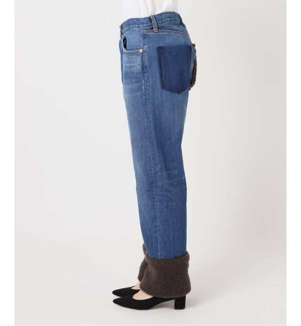  「ボアデニムパンツ」|デニム|