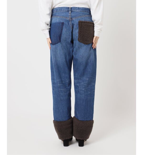  「ボアデニムパンツ」|デニム|