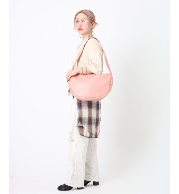  「【blancle/ ブランクレ】S.LETHER SEMI CIRCLE HARF SHOULDER」|ショルダー・メッセンジャー|