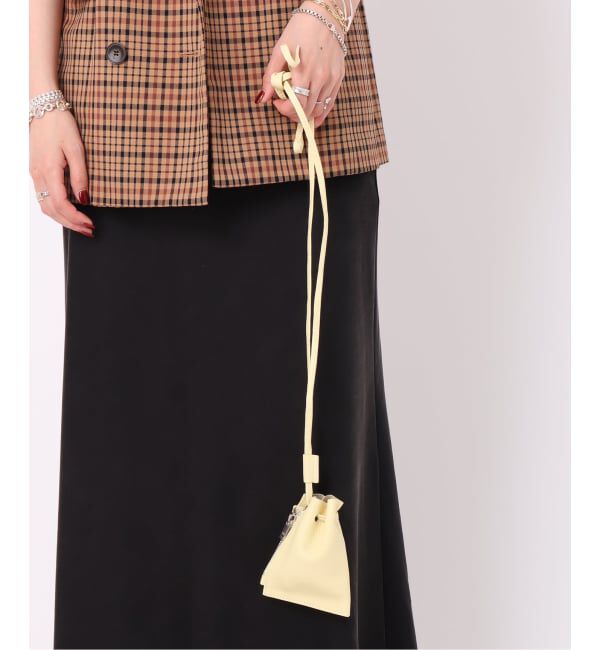  「【blancle/ ブランクレ】別注 S.LETHER Minimini zip draw」|ショルダー・メッセンジャー|イエロー