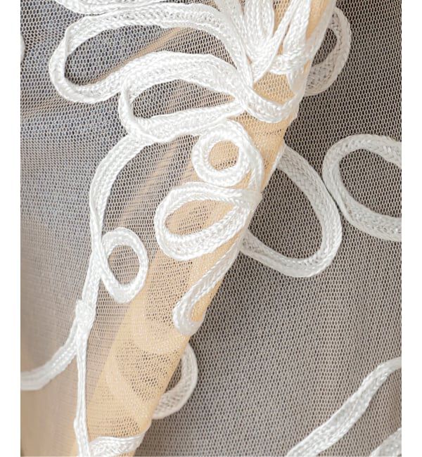  「SARA MALLIKA TULLE TAPE EMBROIDERY WRAP 020352SF2：スカート」|スカート|