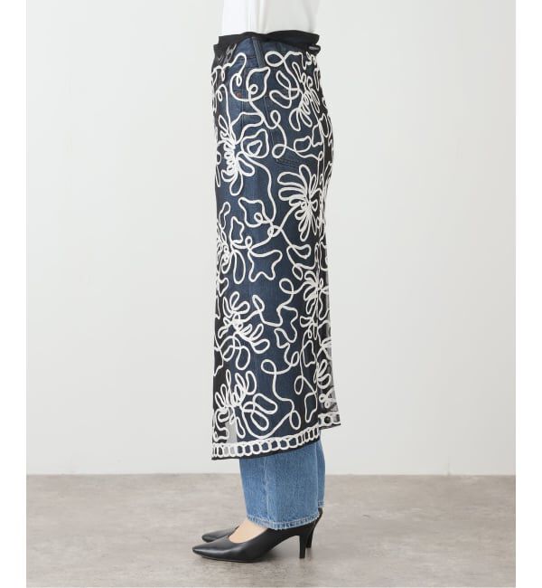  「SARA MALLIKA TULLE TAPE EMBROIDERY WRAP 020352SF2：スカート」|スカート|