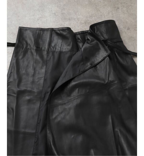  「SEEALL LEATHER ASYMMETRIC SKIRT SAW51/SK502：スカート」|スカート|