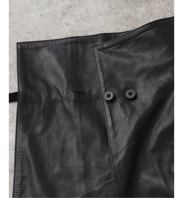  「SEEALL LEATHER ASYMMETRIC SKIRT SAW51/SK502：スカート」|スカート|