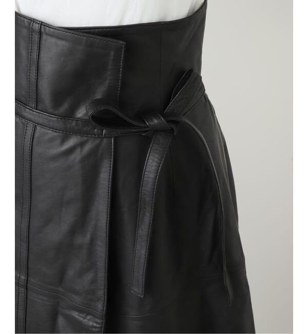  「SEEALL LEATHER ASYMMETRIC SKIRT SAW51/SK502：スカート」|スカート|