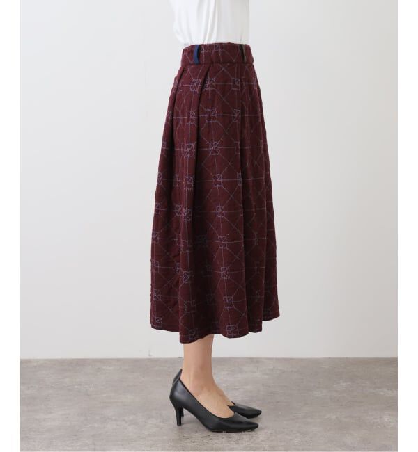  「YANYAN MIDI BOX PLEAT SKIRT YYW251122：スカート」|スカート|