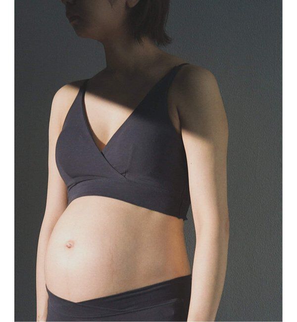 EMILYWEEK「【for MOM】オーガニックコットン混 マタニティカシュクールブラ（グリーン）」|インナー|