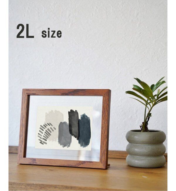 journal standard Furniture「RONDA Frame 2L 4th　ロンダフレーム ※ ガラス フォトフレーム 額縁」|その他|ブラウン