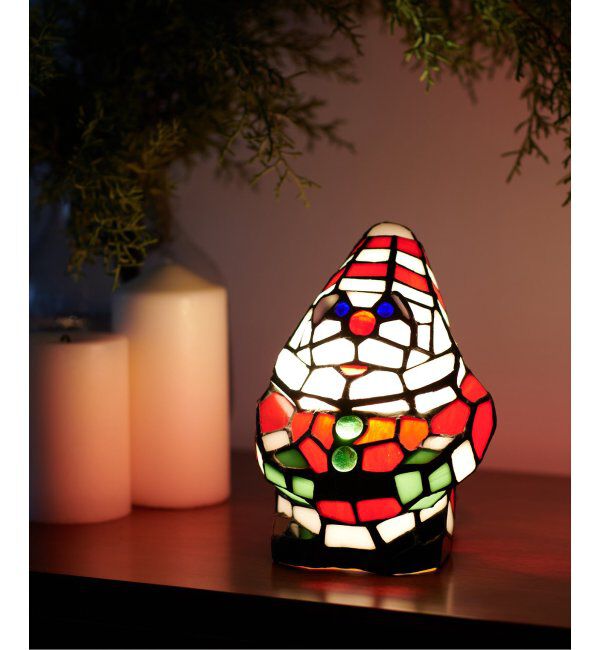 journal standard Furniture「STAINED GLASS LAMP SANTA  ステンドグラス ランプ サンタクロース」|その他|レッド