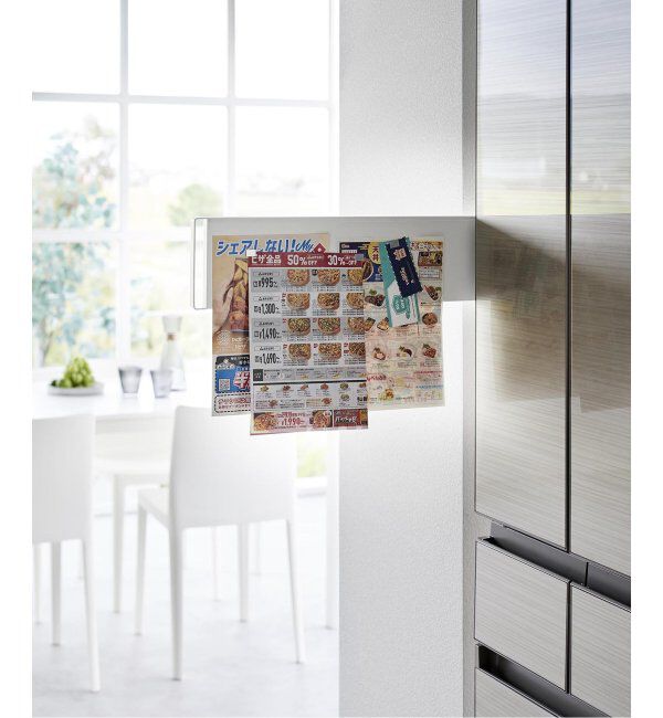 journal standard Furniture「《WEB限定》【tower/タワー】 マグネット冷蔵庫横隠せるスライドスチールパネル」|食器・キッチングッズ|