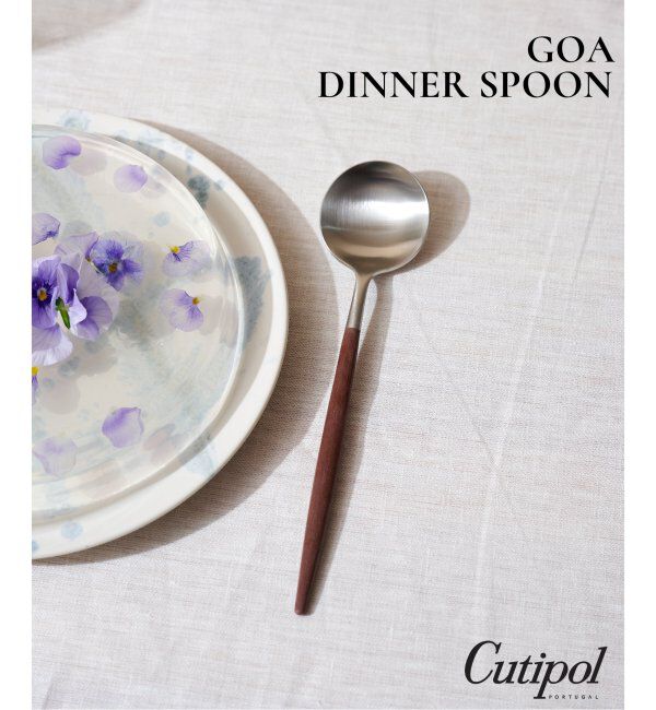 journal standard Furniture「【Cutipol/クチポール】GOA DINNER SPOON BR&times;SV　ディナースプーン」|食器・キッチングッズ|ブラウン