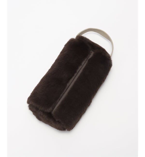journal standard Furniture「TISSUE BOX CASE FUR　フェイクファー ティッシュボックス」|ダストボックス|