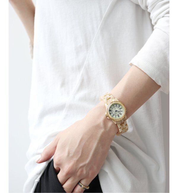 HIROB「【Sur Mesure / シュールメジュール】 Aneth Rie Tomosaka Beige【 ウォッチ 】」|腕時計|